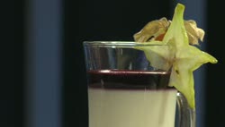 Kókusz verrines áfonyazselével (pohárkrém)